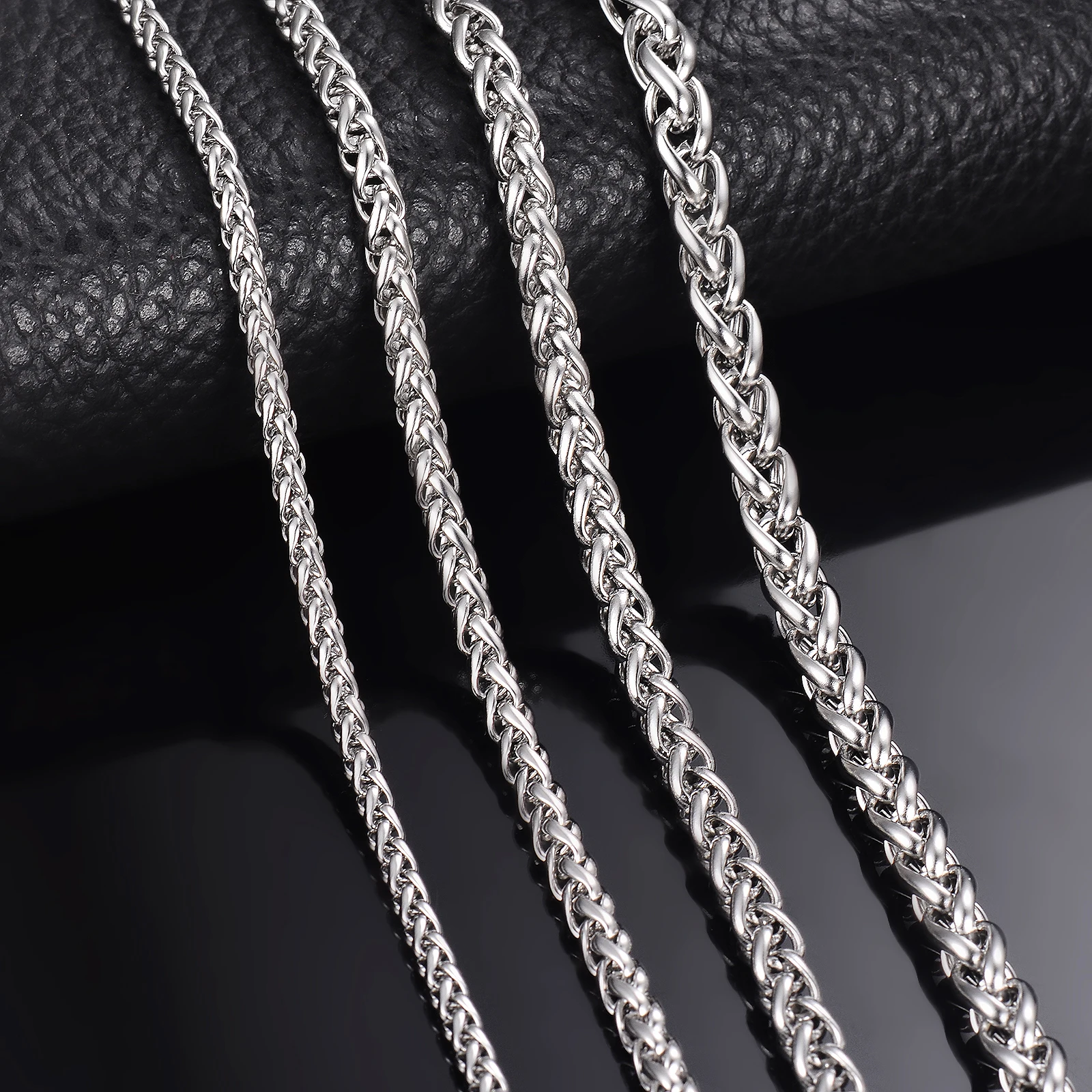 1-Pack Width 2.5mm/3mm/4mm/5mm/6mm Keel Link Chain Necklace For Men Women Stainless Steel…