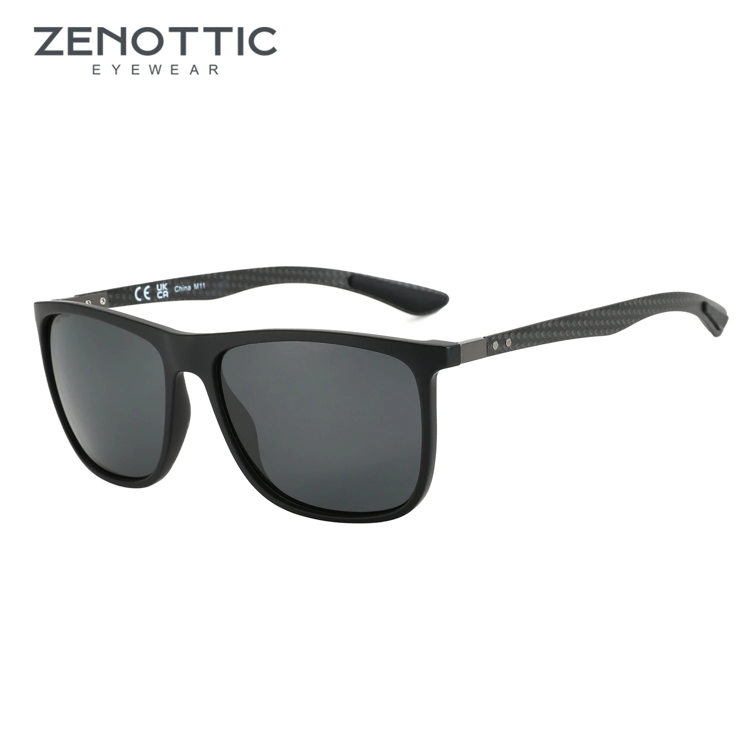 ZENOTTIC Square Polarized Sunglasses for Men Ultralight Carbon Fiber Sun Glasses Driving…
