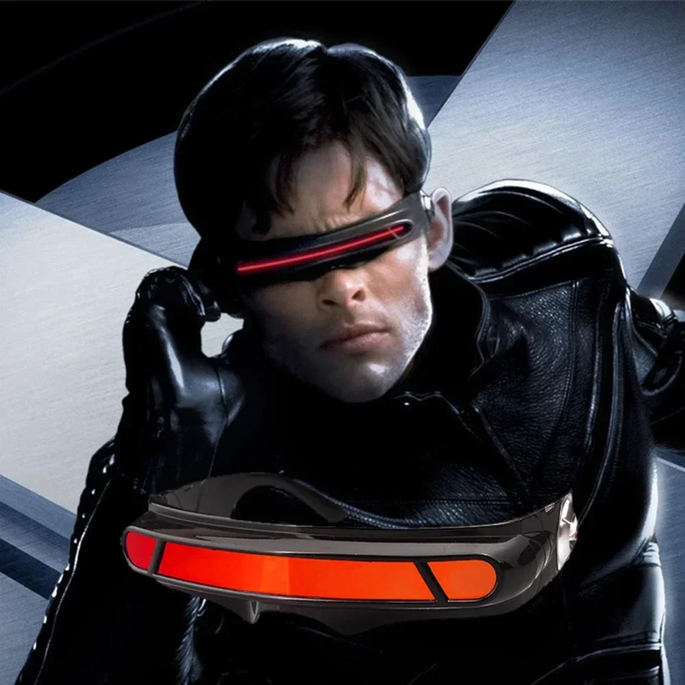 X-men Cyclops Cosplay Polarized Sunglasses for Men Women Memory Material Shield Designer…