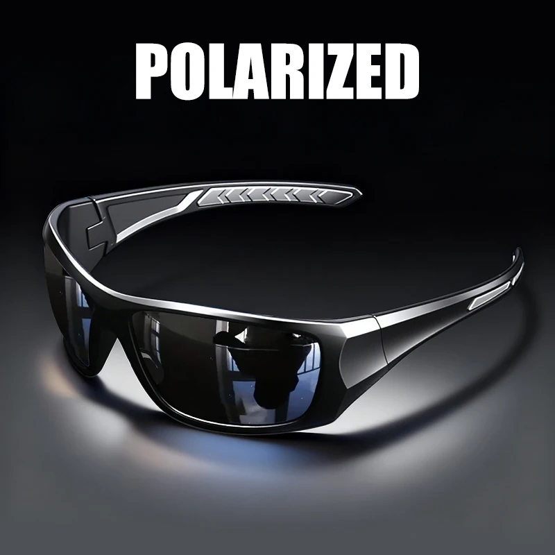 Polarized Sports Sunglasses UV400 Anti-Glare Full Frame Outdoor Cycling Fishing Glasses…