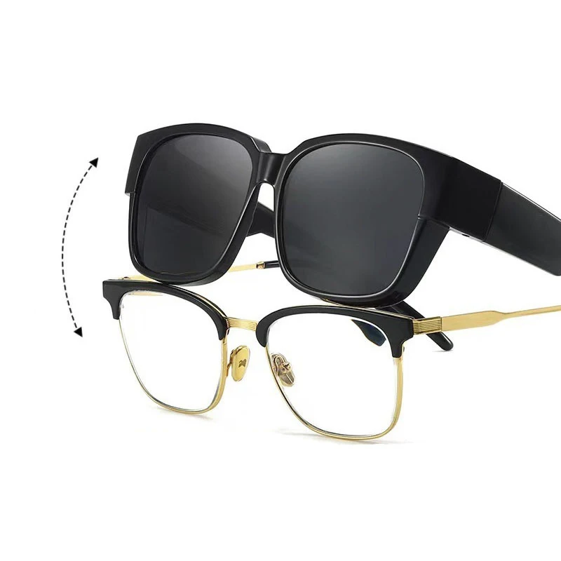 Fashion Polarized Sunglasses Cover Over Myopia Prescription Glasses Portable Men Women…