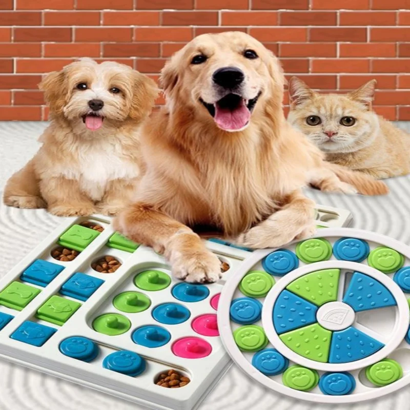 Dog Puzzle Toys Slow Feeder Interactive Increase Puppy IQ Food Dispenser Slowly Eating…
