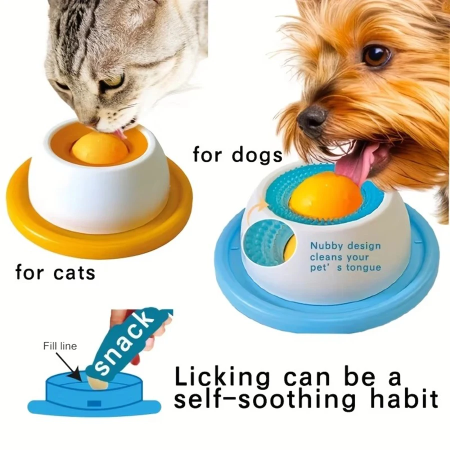 Pet Lick Toy Slow Feeding Dispenser Interactive Enrichment Training Crate Accessory for…