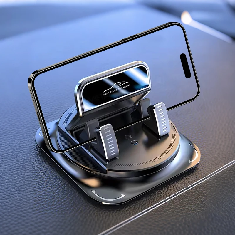 Car Phone Mount Anti Slip Silicone Dashboard Phone Holder 360-Degree Free Rotation…