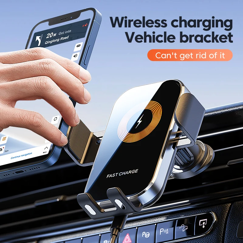 Universal Car Wireless Charger Auto Car Mount Phone Holder Stand 15W Fast Charging For…