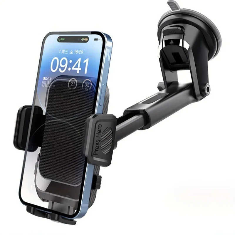 Suction Cup Sucker Mount Car Phone Holder Stand Cellphone Support Bracket For IPhone15…