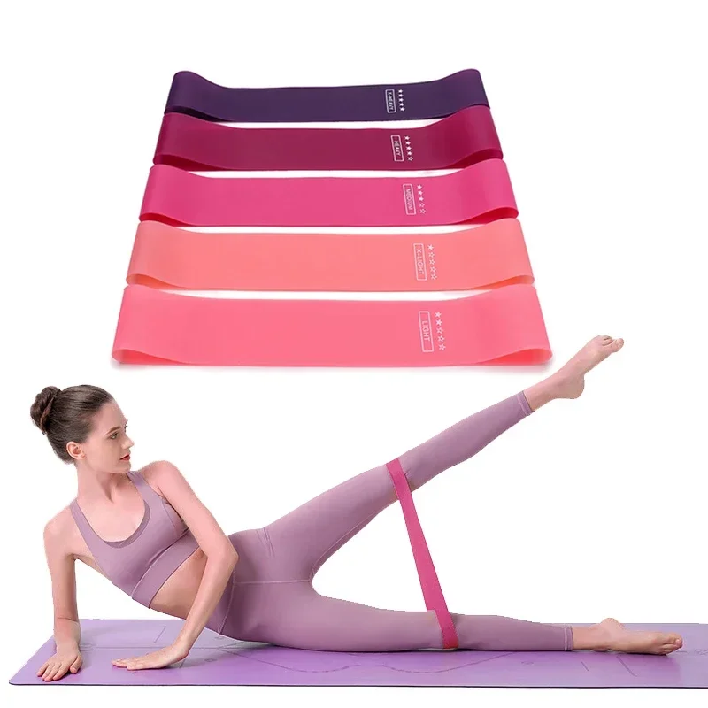 Portable Fitness Workout Equipment Rubber Resistance Bands Yoga Gym Elastic Gum Strength…
