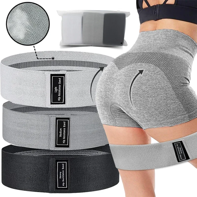 Basic Fabric Resistance Hip Booty Bands Glute Squat Circle Stretch Fitness Strips Loops…