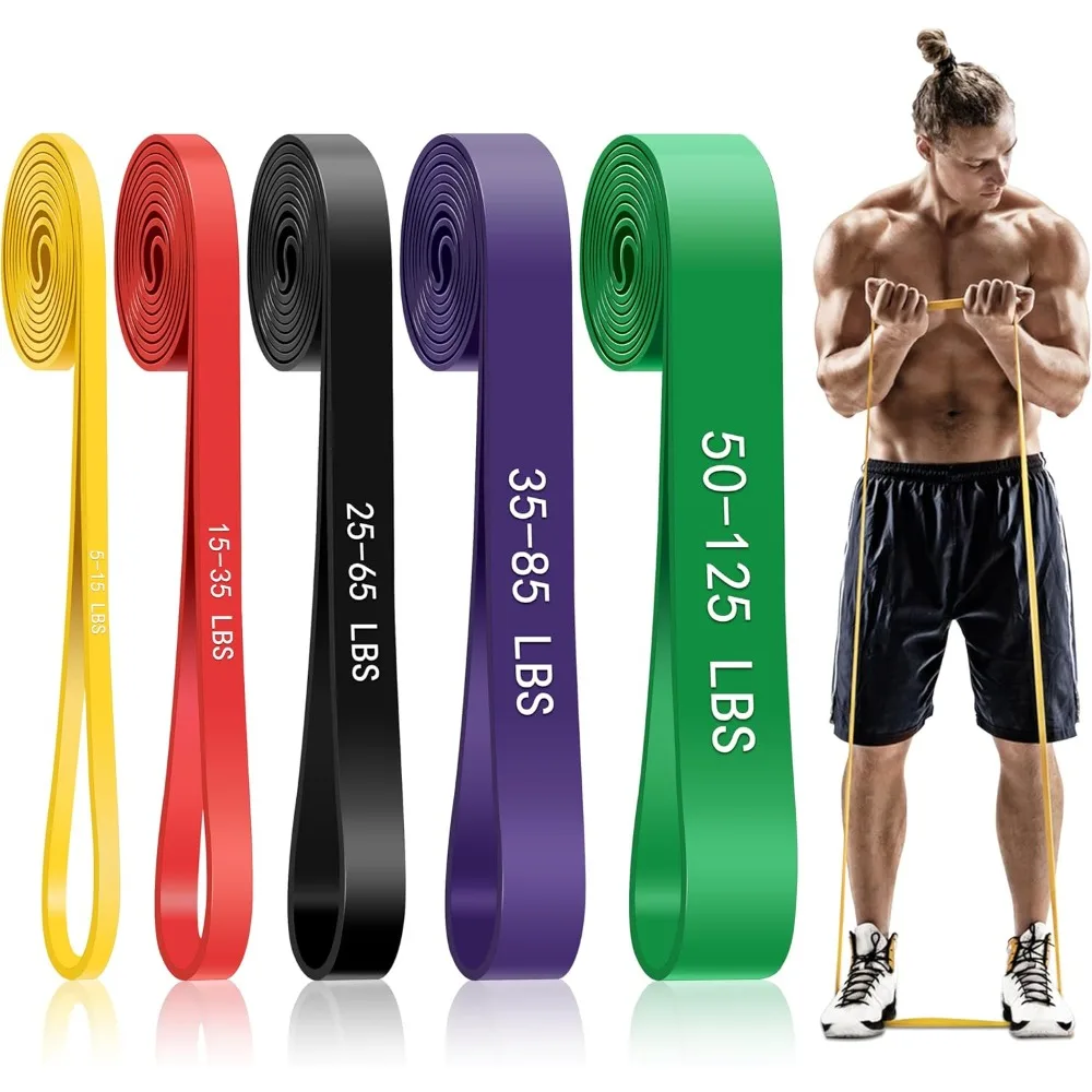 Pull Up Assistance Bands, 5-Level Resistance Bands for Working Out, Pull Up Bands for Men…