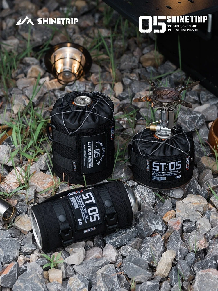 Blackened Gas Cylinder Protective Cover Outdoor Series Anti-Collision Camping Decoration…