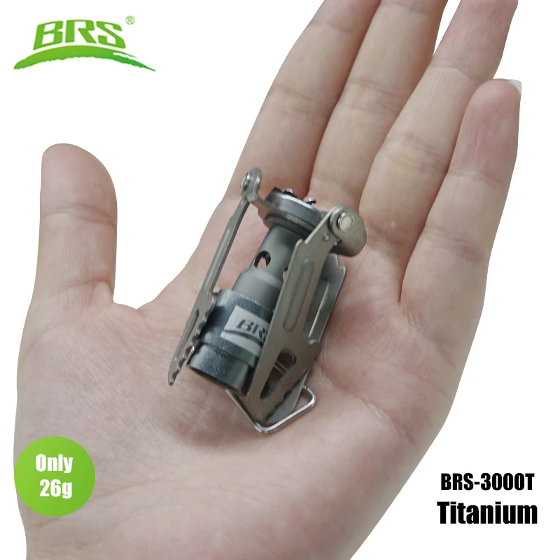 BRS Outdoor Gas Stove Mini Camping Gas Burner 25g Ultralight Titanium Picnic Hiking…