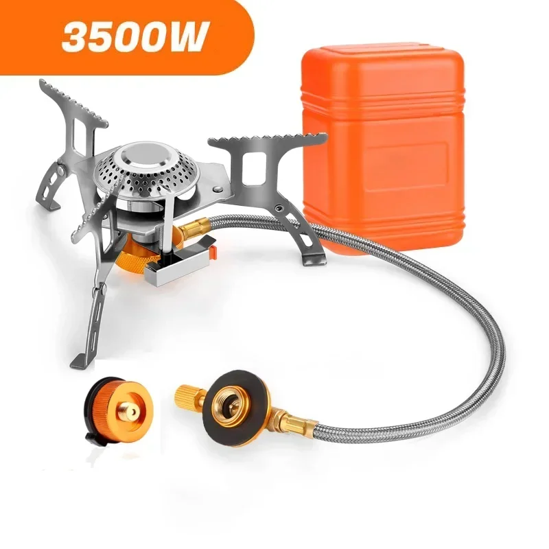 Camping Gas Stove Portable Folding Outdoor Backpacking Stove Tourist Equipment For…