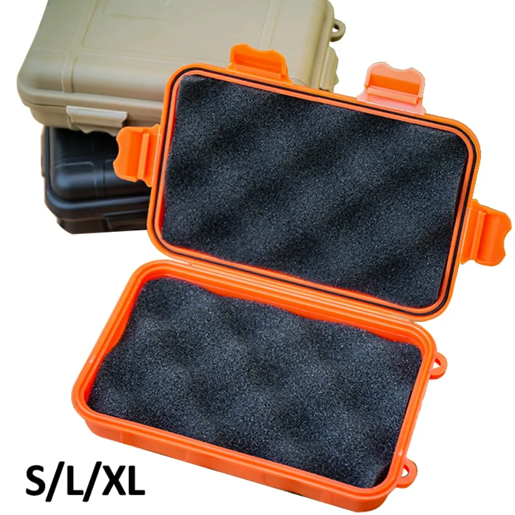 S/L/XL Size Outdoor Plastic Waterproof Sealed Survival Box Container Camping Outdoor…