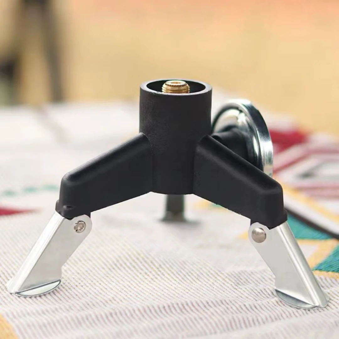 Camping Gas Stove Adapter Connector Portable Folding Tank Tripod Stand Stainless Steel…