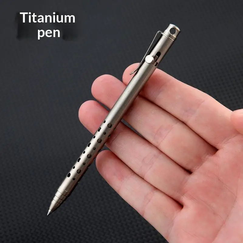 Titanium Alloy EDC Pen-Bolt Action Tactical Ballpoint Pen For Outdoor Survival Pocket…