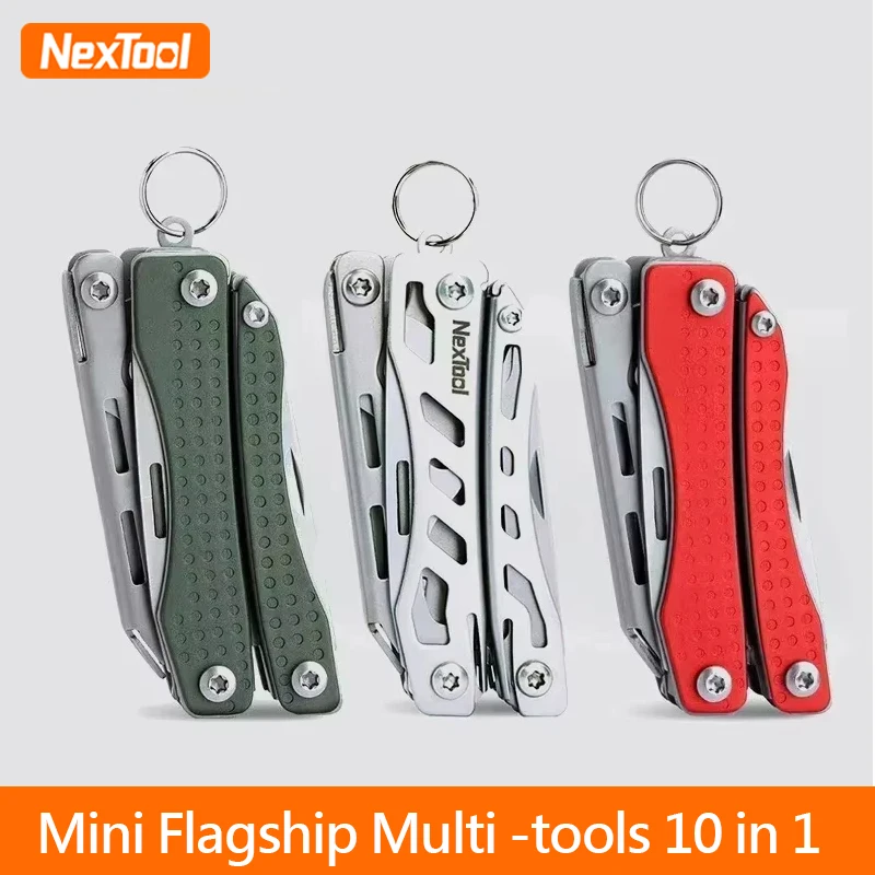 NexTool Mini Flagship 10-in-1 Multi Functional Folding EDC Hand Tools Pockets Pliers…