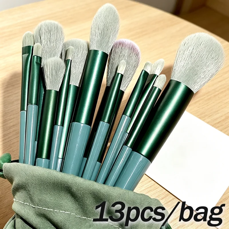 Soft Makeup Brushes Set 13Pcs Foundation Blush Powder Eyeshadow Brush Beauty Tool for…