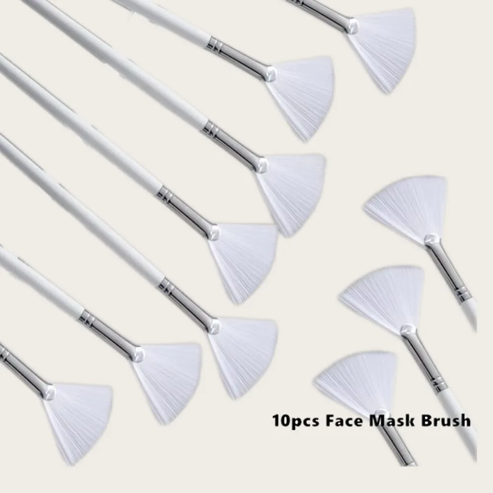 10/50Pcs DIY Face Mask Brush Set Soft Applicator Brushes Makeup Tools Includes Soft Fan…