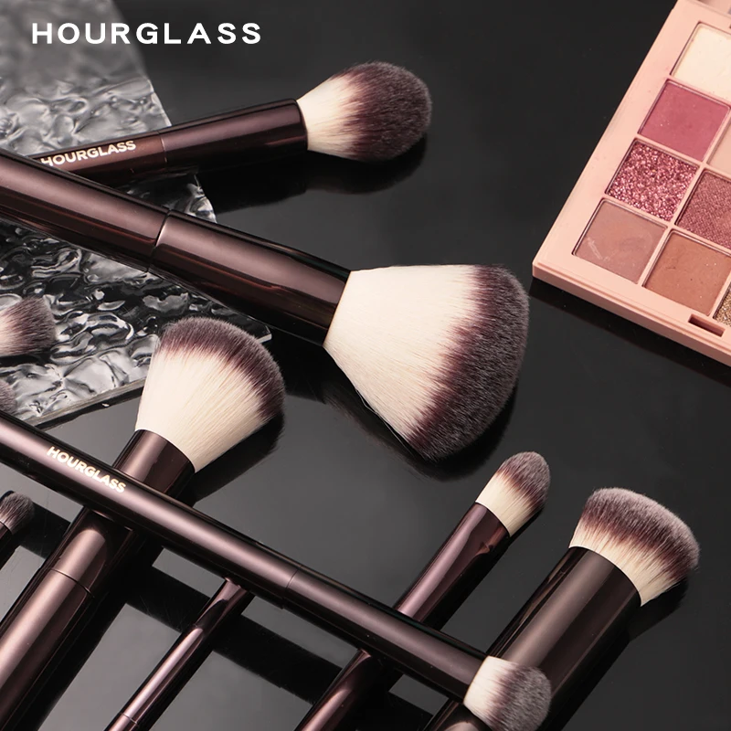 Hourglass Makeup Brush Set & Kit Include Powder Foundation Concealer Lip Blusher Bronzer…