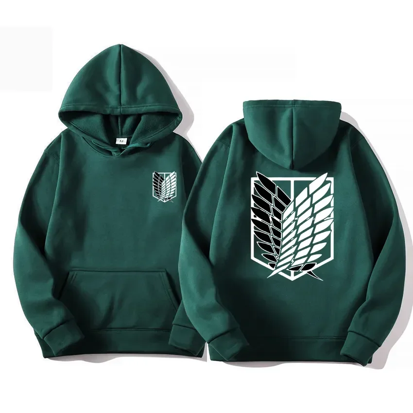 Japan Anime Attack on Titan Men Hoodies Spring Autumn Hip Hop Casual Pullover Top Hoodie…