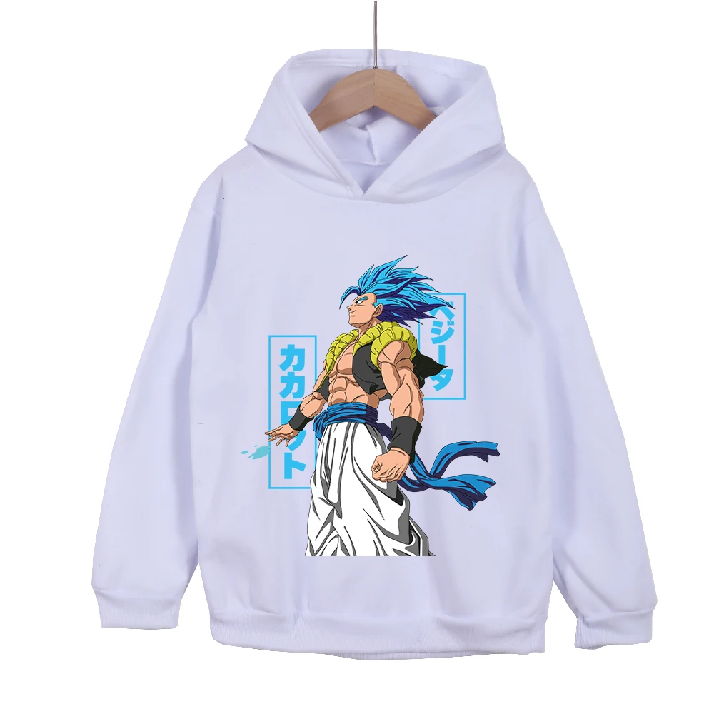 Kids Dragon Ball Z Gogeta Printed Hoodie Cotton Tshirt Unisex Anime Cartoon Pullover for…