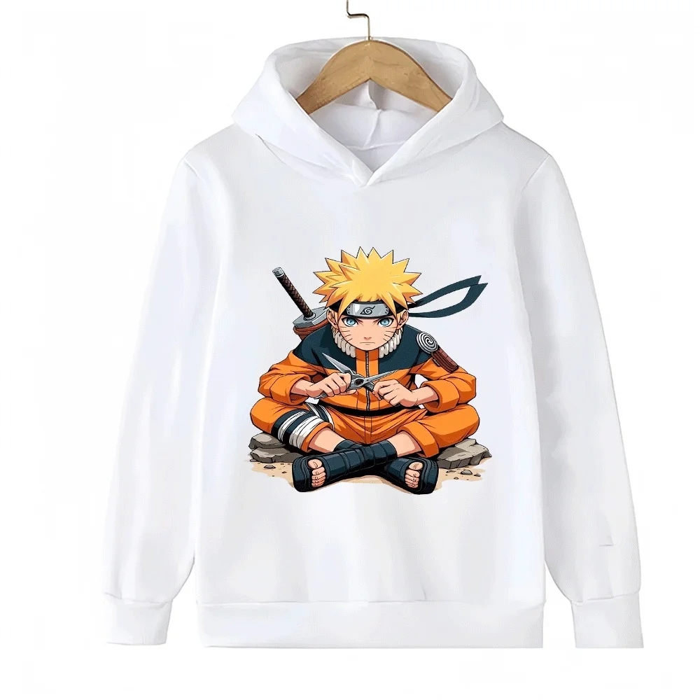 Naruto Kids Hoodie Anime Uzumaki Naruto Printed Sweatshirt for Boys Girls Children Casual…