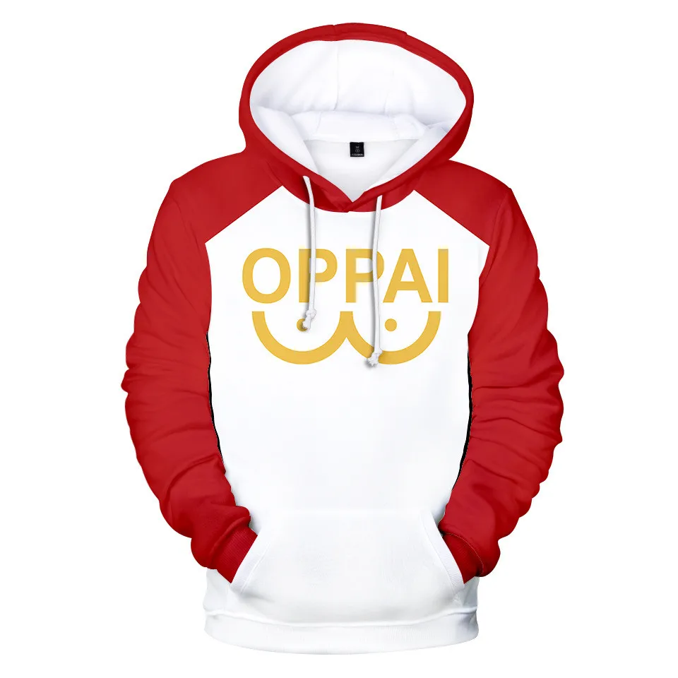 Anime Saitama Oppai 3D Digital Printing Hoodies Men Women Long Sleeve Hoodie Sweatshirt…
