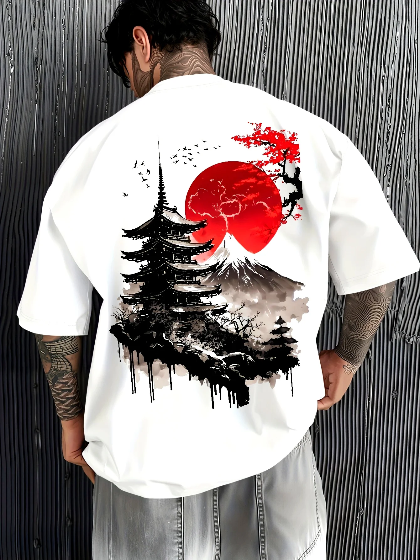 Men Summer Short-sleeved Casual T-shirt with Comfortable Breathable Soft Fabric Featuring…