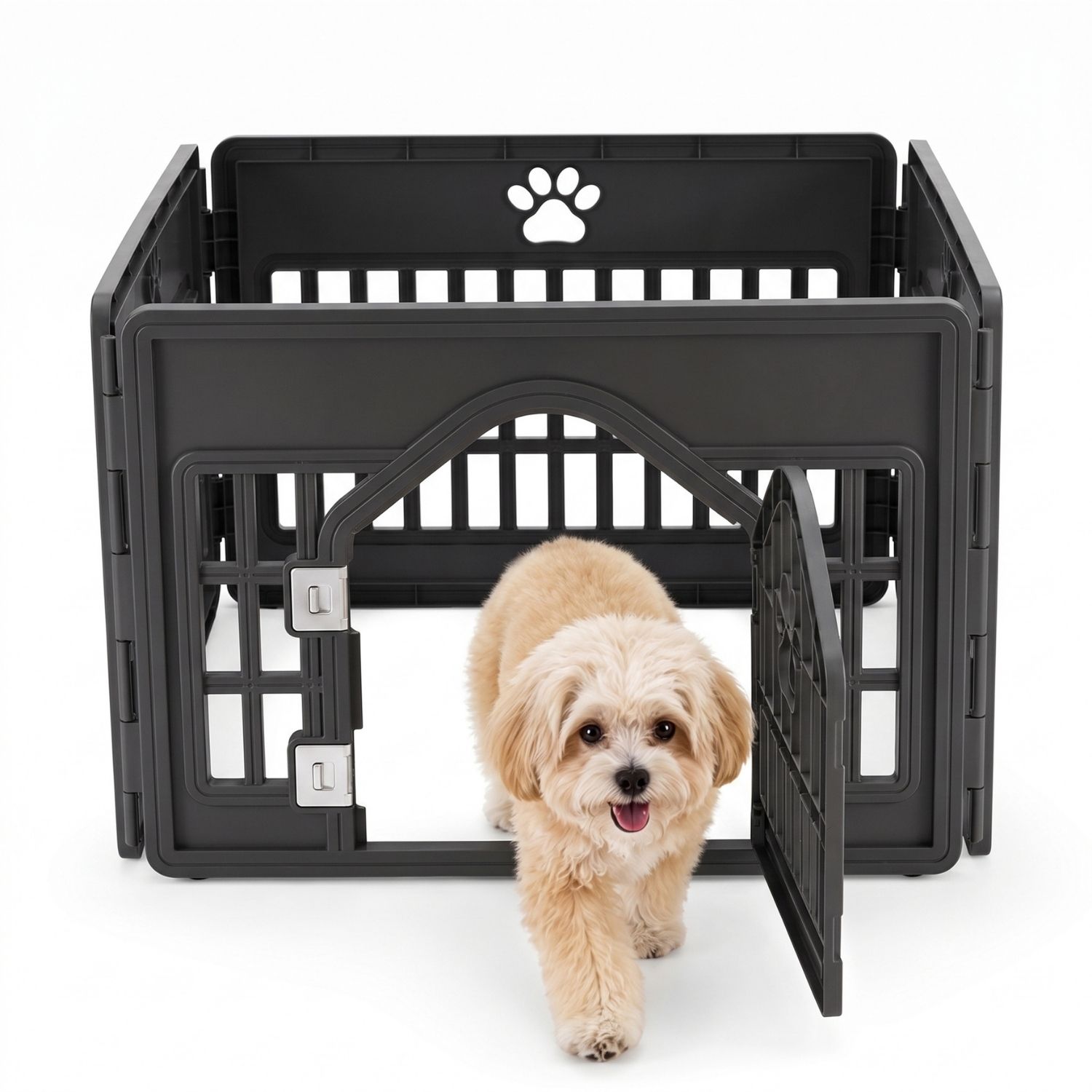 Plastic Dog With Movable Enclosure, Suitable For Small And Medium-sized Dogs, Cats And…