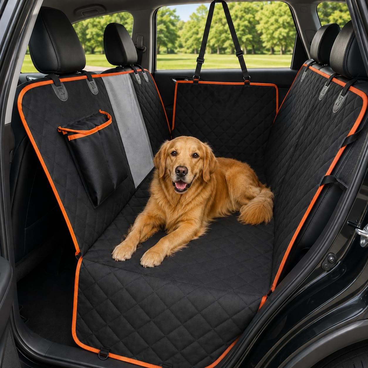 Dog Car Seat Cover For Back Seat, Waterproof Hammock For Cars And SUVs Scratch-Resistant…