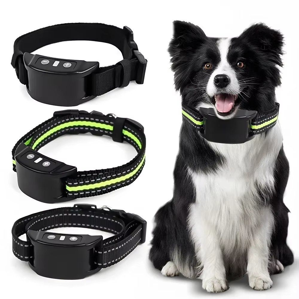 Dog Collar USB Rechargeable Trainer Electric Vibration Shock Beep Dog Training Collar…