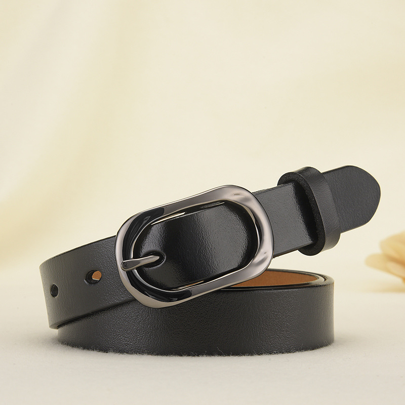 Women's Belts, Ladies' Genuine Leather Belts With Alloy Pin Buckle, Casual Decorative…