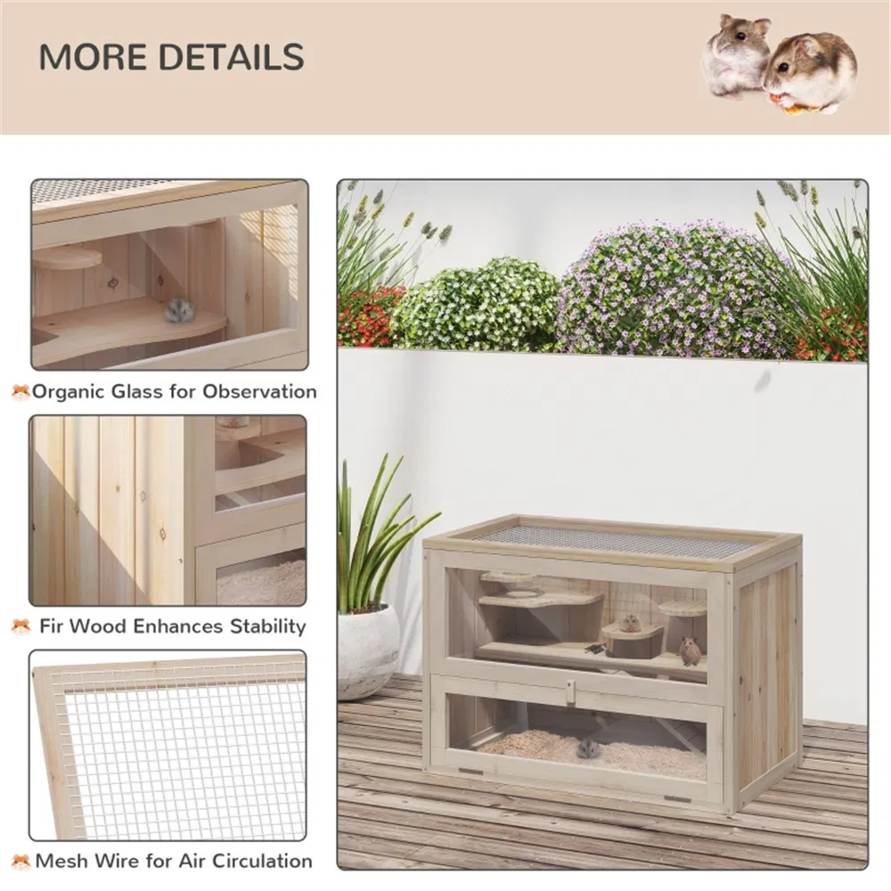 Wooden Hamster Cage ( Shipping)(Prohibited by WalMart)