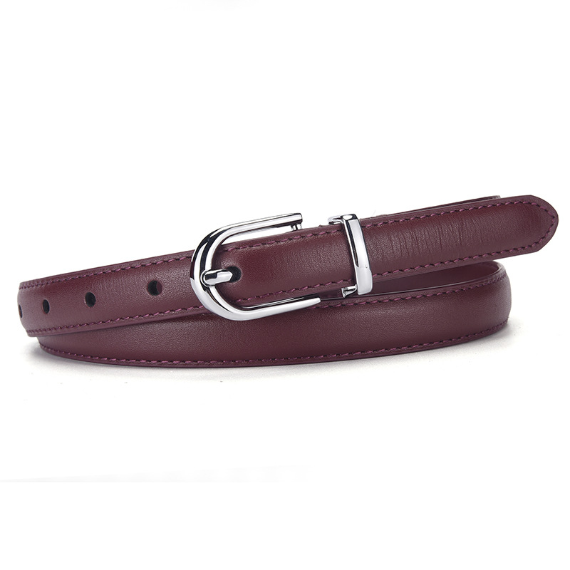 Women's Genuine Leather Belt, Top Layer Cowhide, Vintage Style, Suitable For Jeans And…