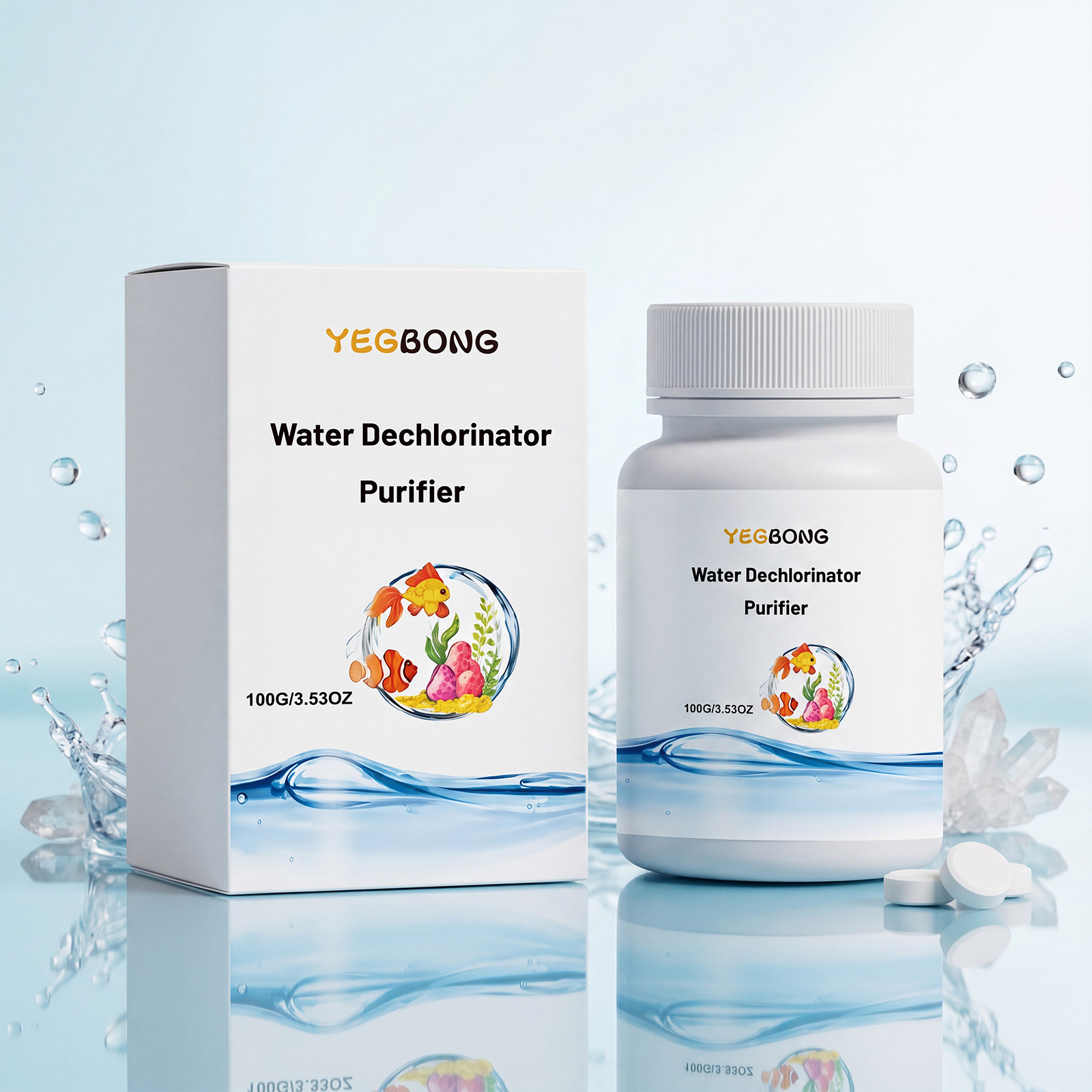 Yegbong Fish Tank Cleaner Daily Household Cleaning Agent For Clear And Clean Water In…