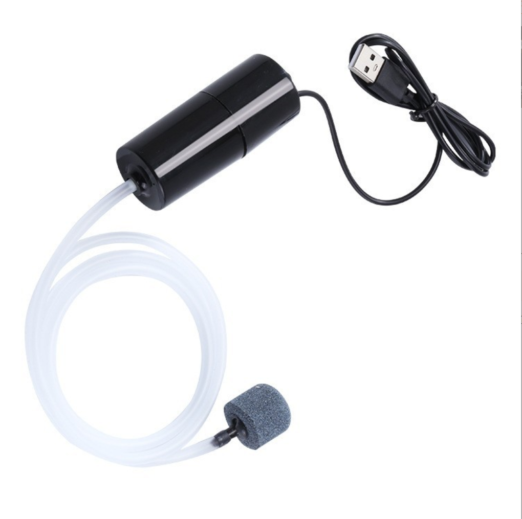 USB Portable Fish Tank Oxygenation Pump, Small USB Oxygen Pump, Ultra-quiet Fishing…
