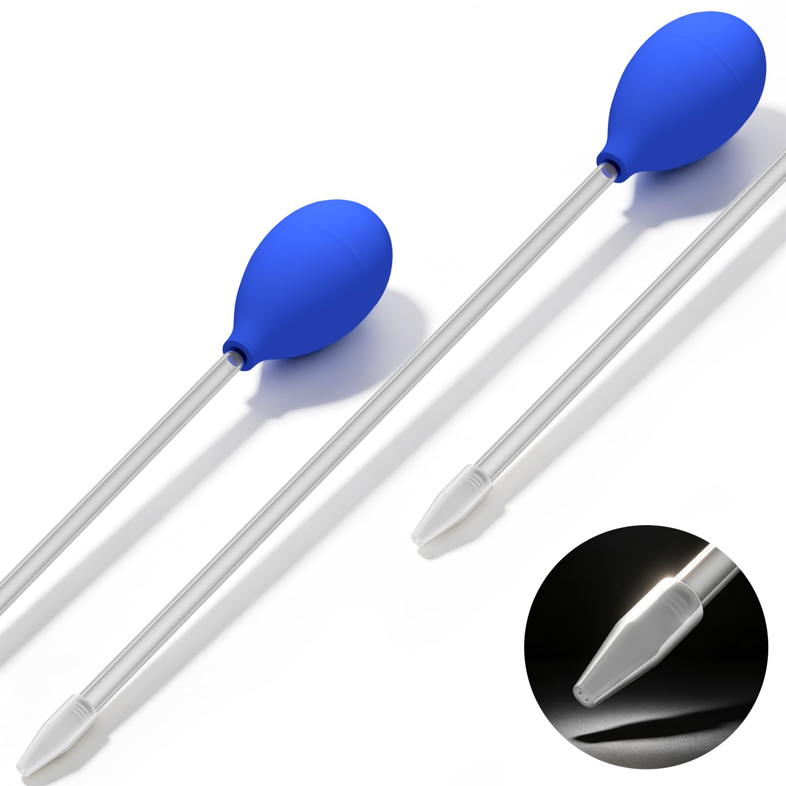 18.5in Coral Food Feeder Pipette For Axolotl Tank, Long Aquarium Spot Feeding Tube For…