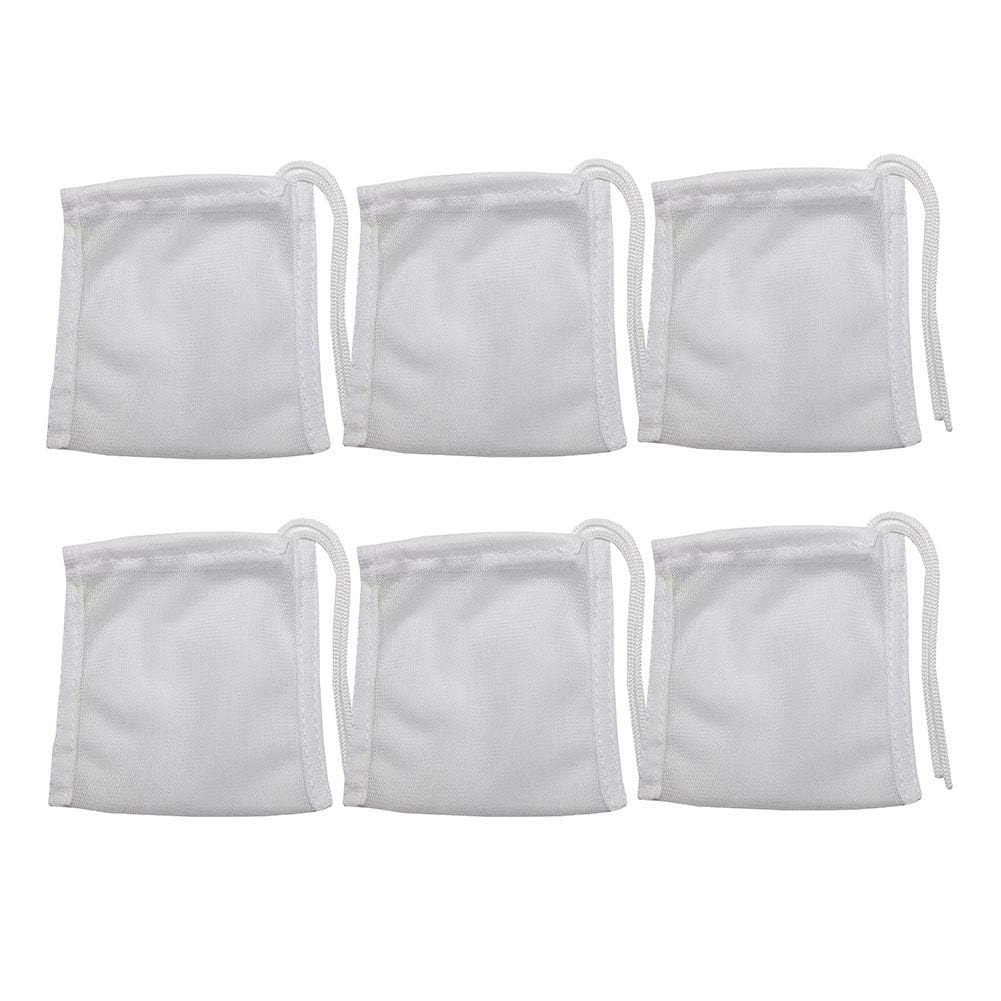 Fish Tank Small Sized Filter Bags, 6 Pack High Flow Bags 3 By 4 Inches Aquarium Filter…
