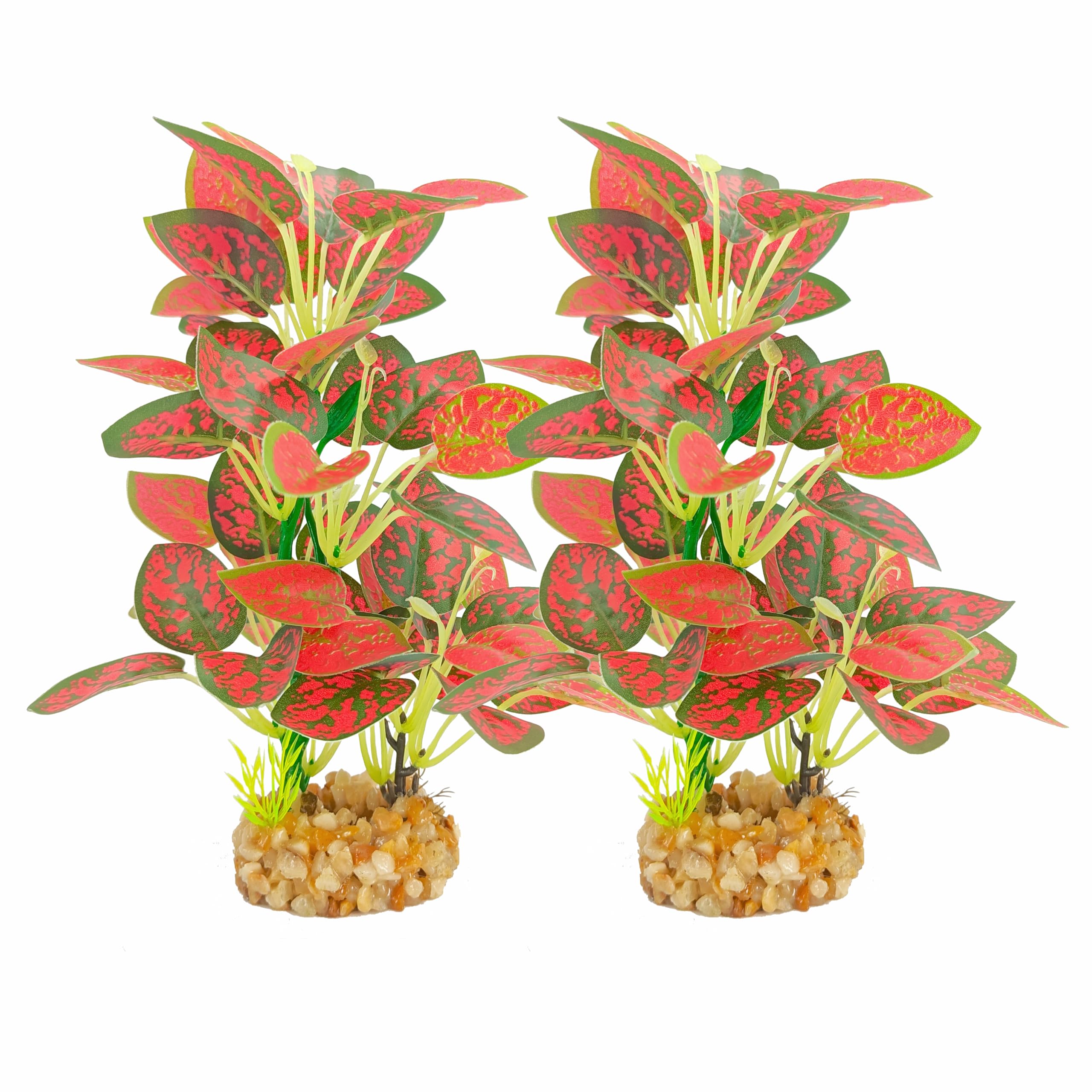 Silk Aquarium Plants 2-Pack, 8.6-inch Artificial Aquarium Silk Plants - Simulated Fish…