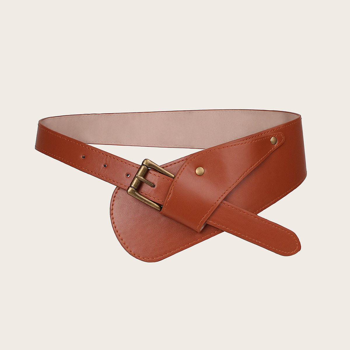 selling European And American Runway Show Fashion Wide Waist Belt Women's Oblique…