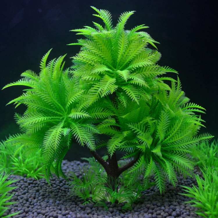 Fish Tank Landscape Artificial Water Grass Tree Landscape Simulation Aquarium Decorative…