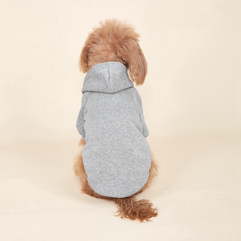 Classic Solid-color Hoodie For Pet Warmth