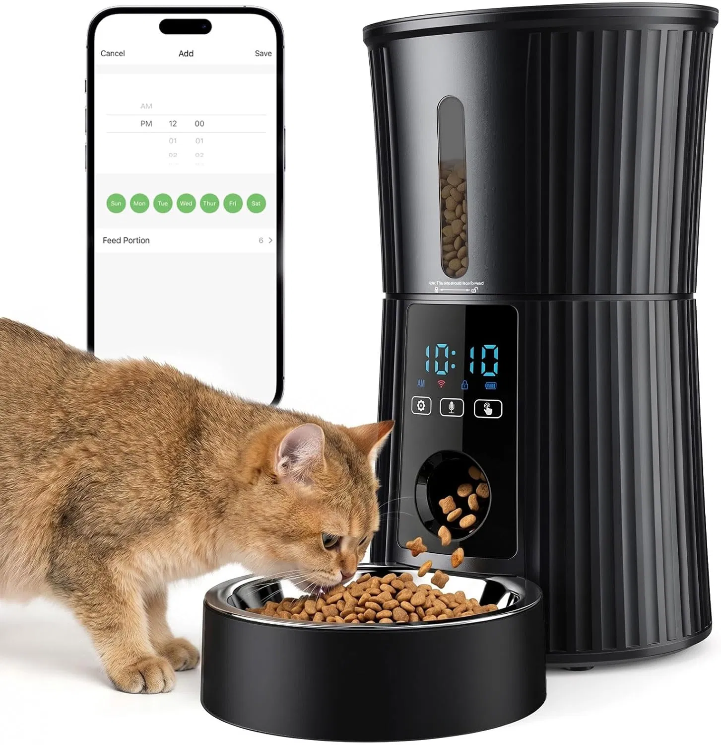 Intelligent feeder, equipped with WiFi application control function, a 4-liter capacity…