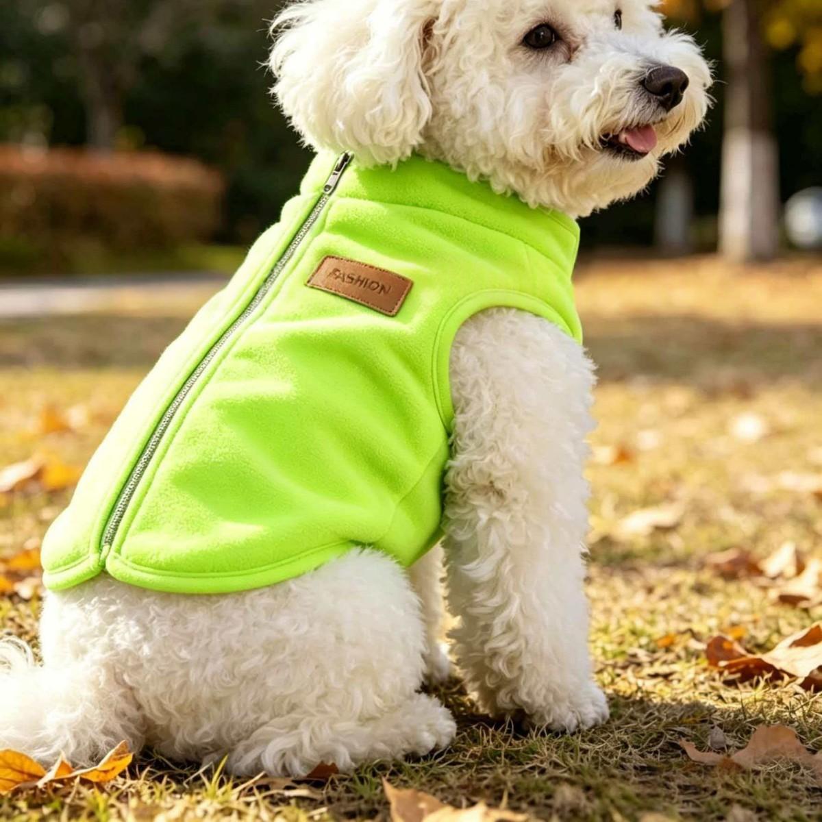 Dog Suede-lined Warm Sleeveless Vest