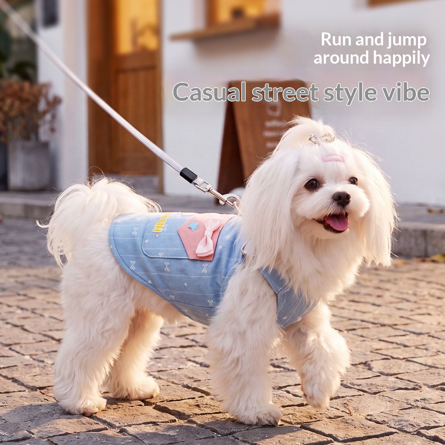 Dog Jacquard-patterned Harness Vest Apparel