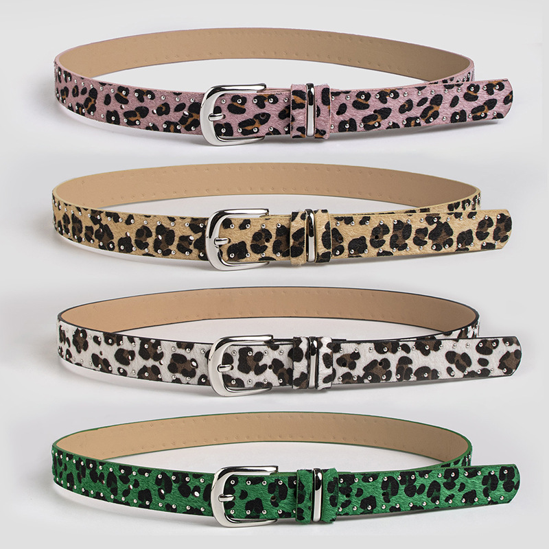 Sales, In Stock, Can Be Shipped On Behalf Of Customers, Women's Leopard Print Studded…