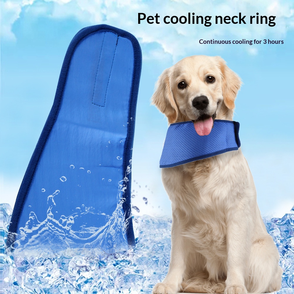 Pet Cooling Neck Scarf And Cool Ice Pad For Heat Protection