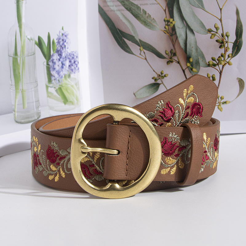 Ready Stock, Labelable And Drop-Shippable, Ethnic Style Embroidered Belt, Bohemian Style…