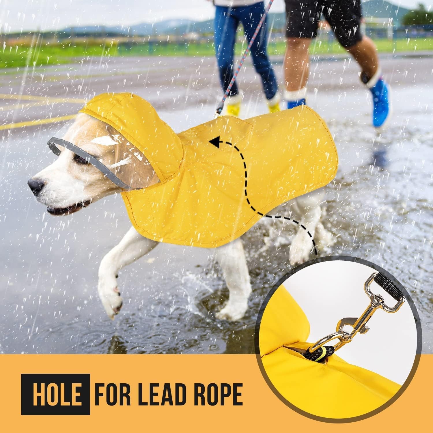 Waterproof Dog Coat Cape Design For Large Breeds