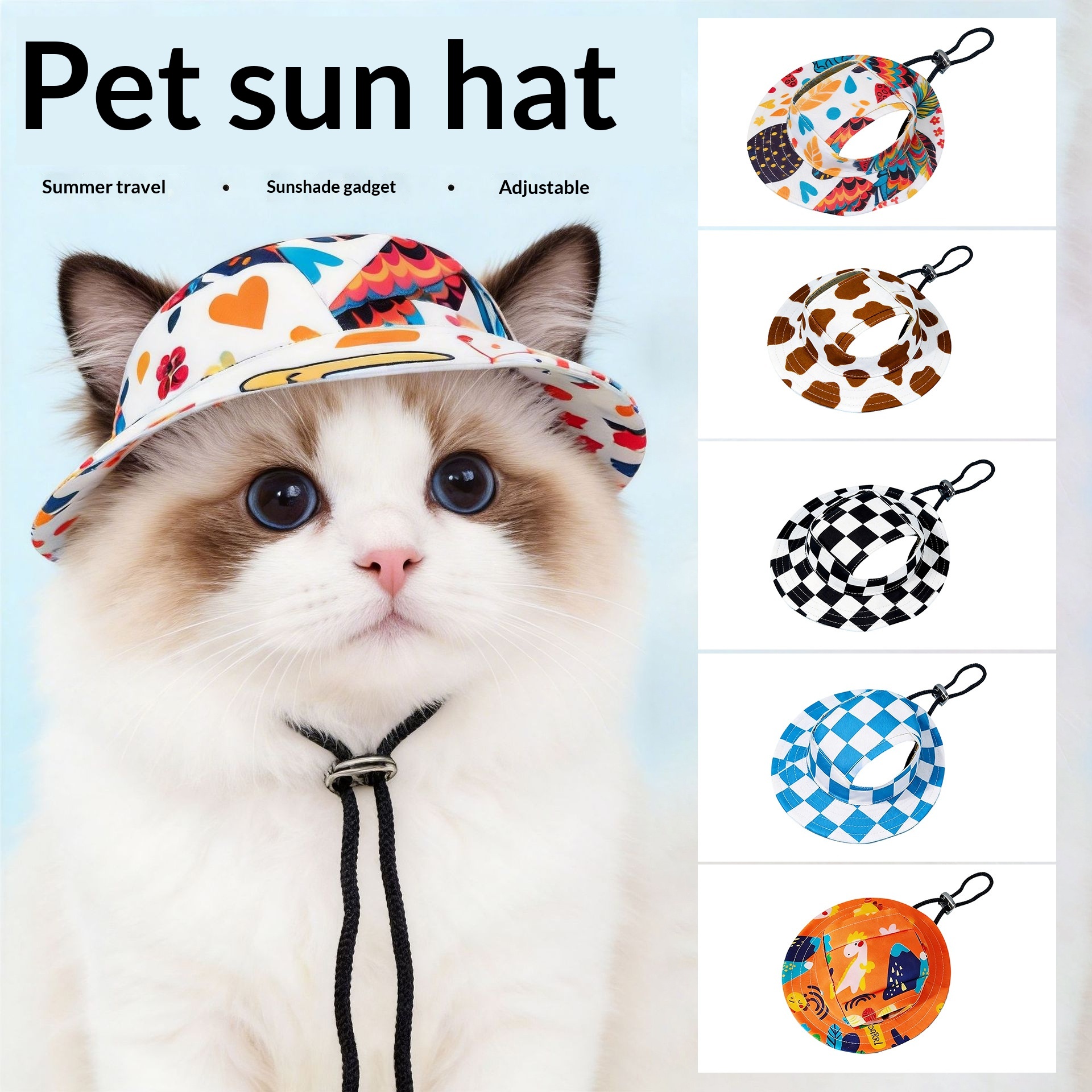 Pet Hat Puppy Dog Cat Mini Denim